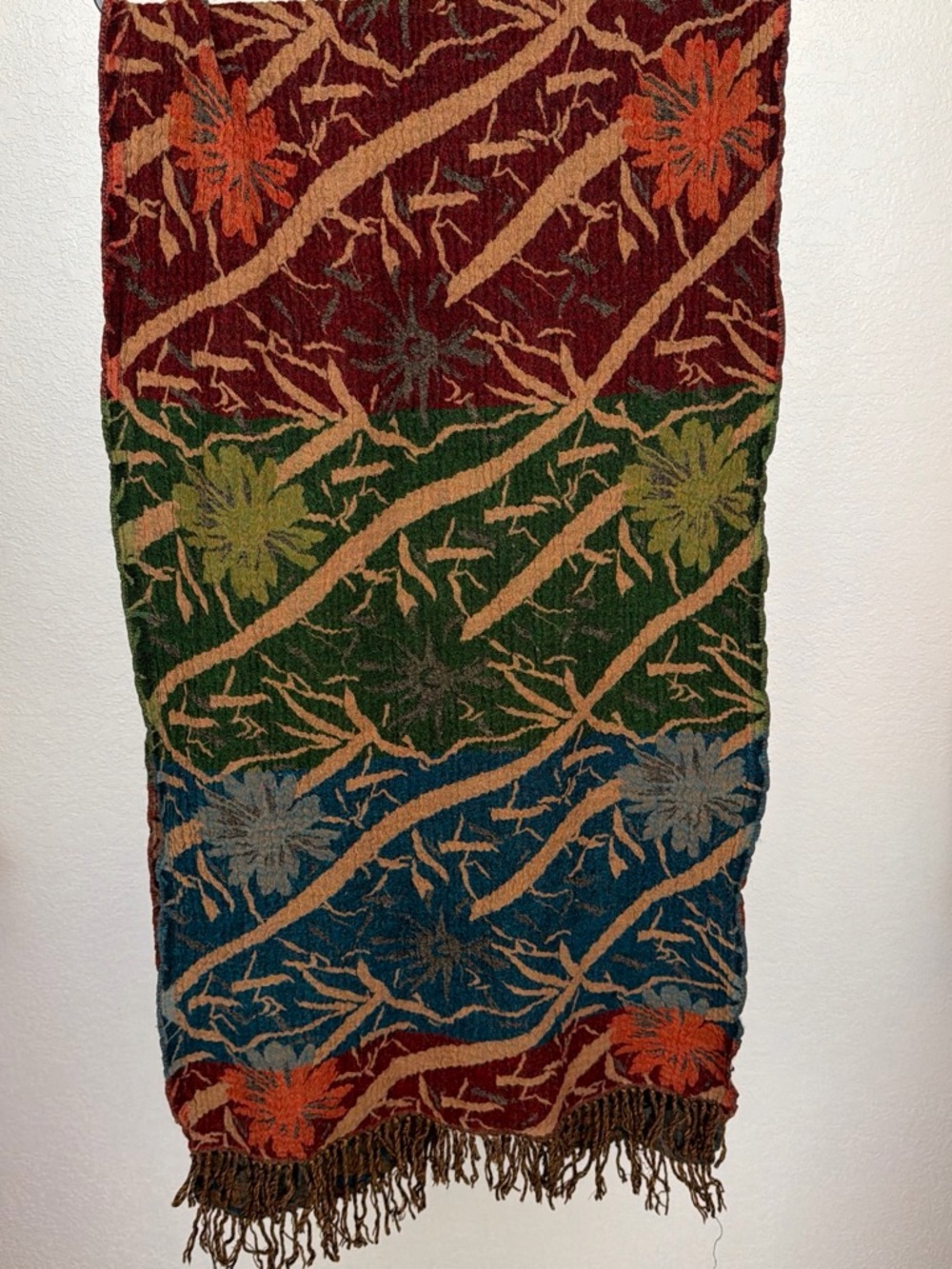 Boho Floral Multi-Color Patterned Women’s Scarf